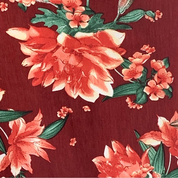 Entro~Women’s Sleeveless Jumpsuit~Cropped Wide‎ Leg~Hawaiian/Tropical Print~Sz M - Picture 5 of 11